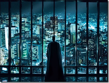 Batman watching over the city