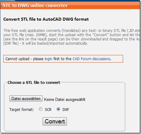 Autodesk Inventor FAQ: STL Datei in DXF übersetzen