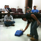 Luis checking out the victim