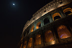 Colosseum and Moon - Rome