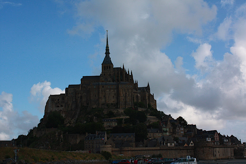 The view of Mont Saint-Michel from the parking lot