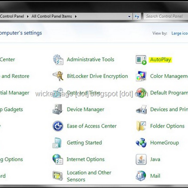 How To Disable AutoPlay/AutoRun in Windows 7