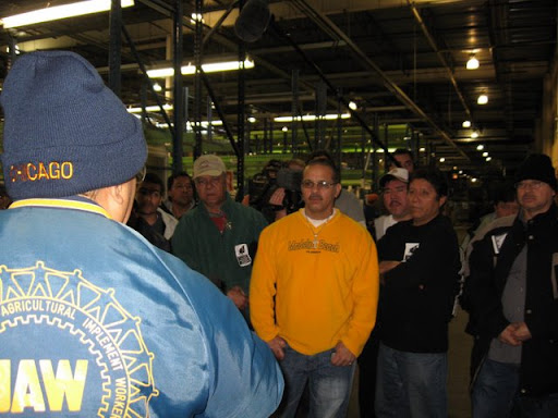 Detroit Delegation Inside Plant