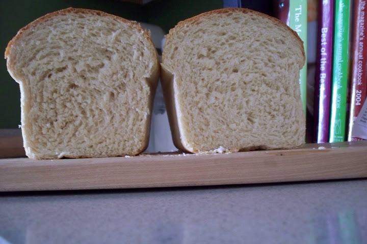 White bread Finished Loaf of White Bread