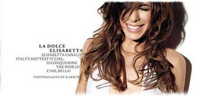 Elisabetta Canalis novia de George Cloone sensual en maxim