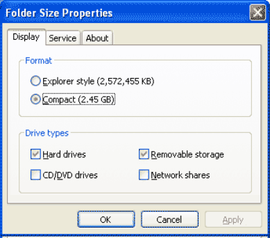 Folder Size Properties