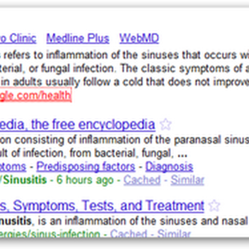 Google Integrating “Google Health” Information Into Search Engine Results