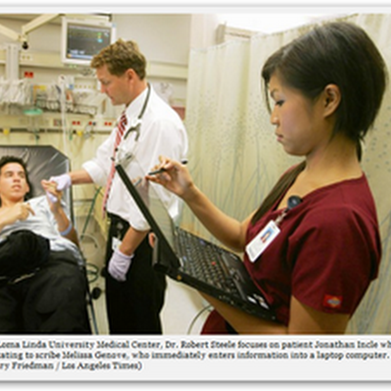 Scribes in Healthcare Continue to Grow At Major Hospitals–Proof that Medical Records Systems are Still Not User Friendly Enough And Can Disrupt Physician Time With the Patient