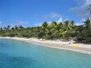 Beautiful view Caneel Bay Beach Virgin Island Travel