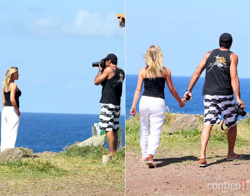 Luciano Szafir beijando Julia Rusatsky