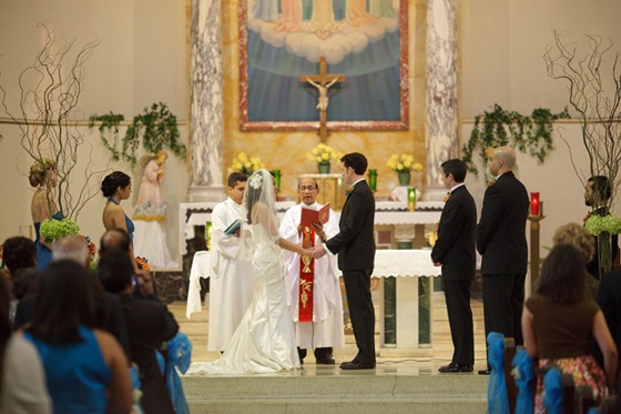 Holy Innocents Church Chicago wedding ceremony 3