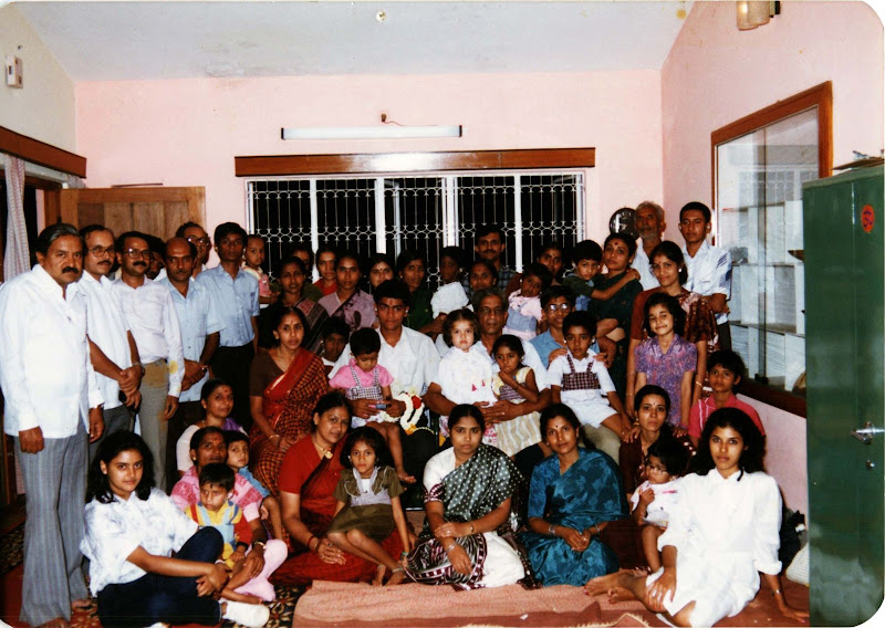Wing Commander K K Srinivasan with the Kids at his home