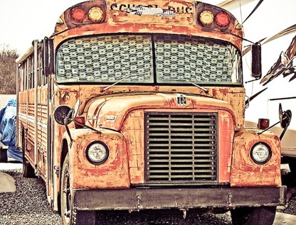 old school bus lr