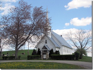 Blue church