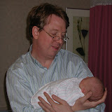 Claire day one with Dadda