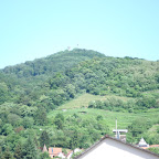 Imposante Erscheinung. Der Melibokus von Zwingenberg aus gesehen.