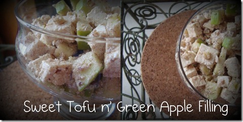 sweet tofu n green apple filling