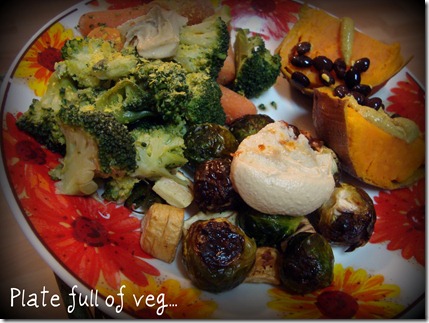 plate ful of veg