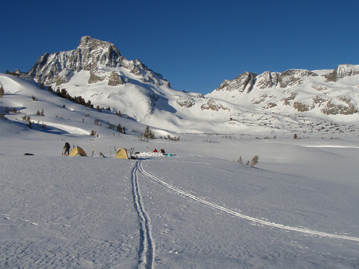 Banner Peak dominated the skyline at our Thousand Island Lake camp | Photo Sung Byun