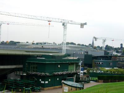 Centre Court This is Court No. 1 in the foreground and Centre Court getting a roof in the background.