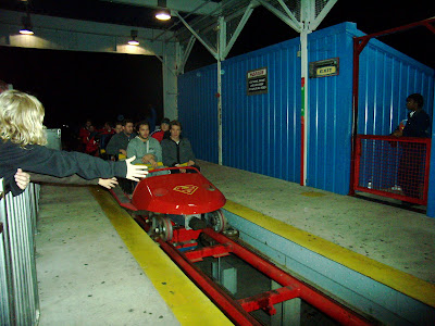 Returning from the second go round on the Ride of Steel.
