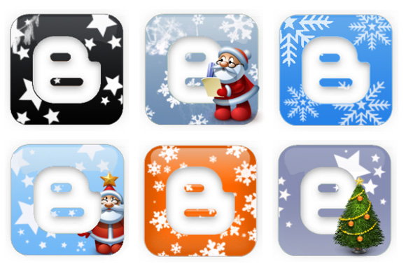 новогодние иконки Blogger Blogspot