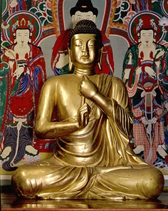 Gyeongju Seated gilt-bronze vairocana buddha statue of Bulguksa Temple