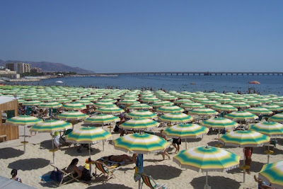 Manfredonia, Ombrelloni in spiaggia