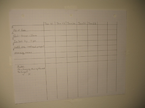 daily standards chart