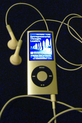Listening to podcast on iPod
