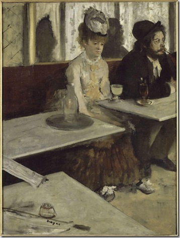 Edgar Degas- Dans un café -L’Absinthe, 1875-1876 Olio su tela, cm. 92x 68,5 . Paris, Musée d’Orsay, legs du comte Isaac de Camondo, 1911 © RMN (Musée d’Orsay)