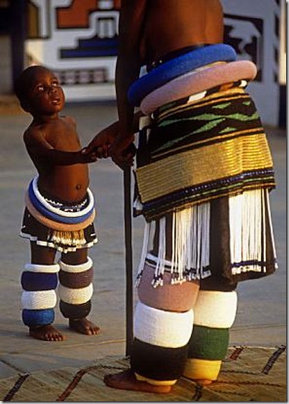 Carol Beckwtih and Angela Fisher captured this Ndebele child at a wedding in South Africa in 1996