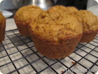 pumpkin muffin before