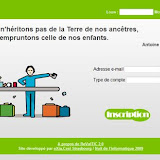 Maquette pour le site de l'équipe de l'eXia lors de la nuit de l'informatique (2009)