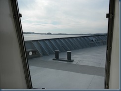 View from our cabin window