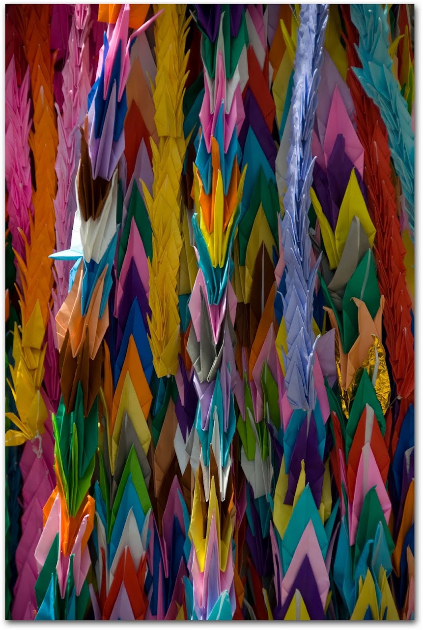 Paper cranes at Hiroshima