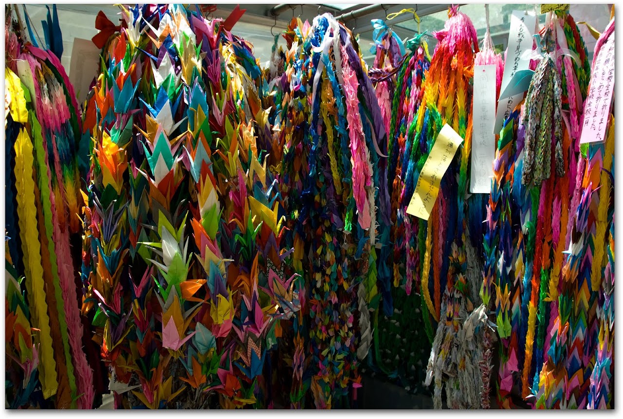 Paper cranes at Hiroshima