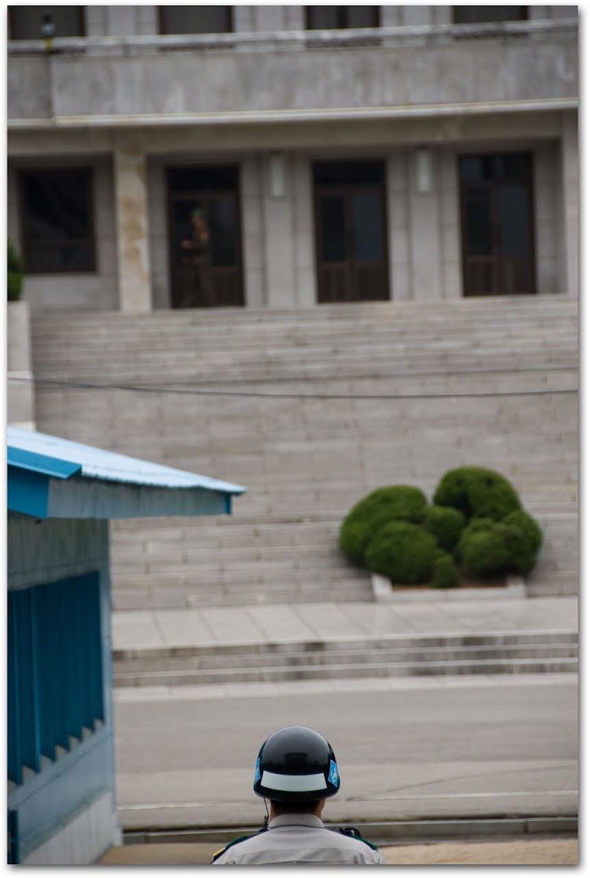 South Korean officer at DMZ