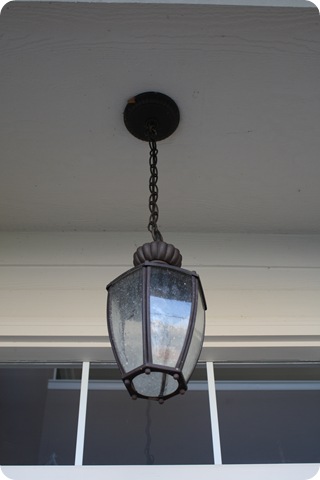 dark bronze hanging porch light