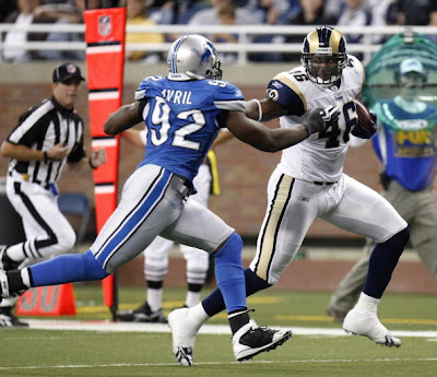 Daniel Fells secures the Rams' only win
