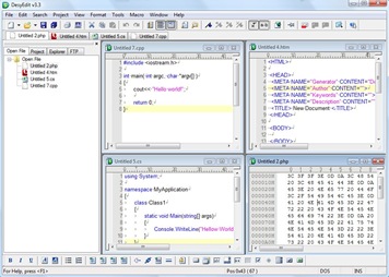 DesyEdit Free Editor for HTML C/C++ Java