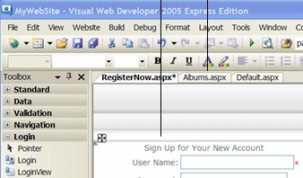 Visual Web Developer 2008 Express 