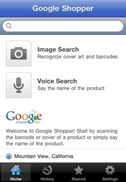 Google Shopper for iPhone, iPod Touch