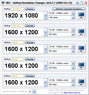 HotKey Shortcut Resolution Changer