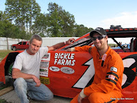 John Bickle and Rob Bickle at Peterborough Speedway, September 5, 2009