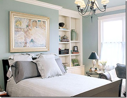 bedroom with built in shelves and crown molding bedroom with built in shelves and crown molding