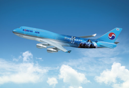 Korean Air Plane with StarCraft II