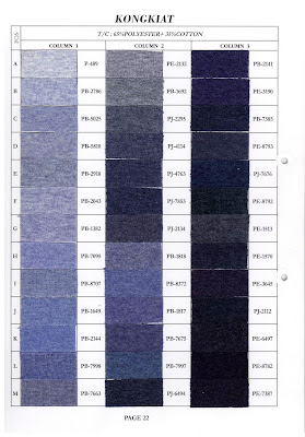 T/C : 35% COTTON + 65% POLYESTER