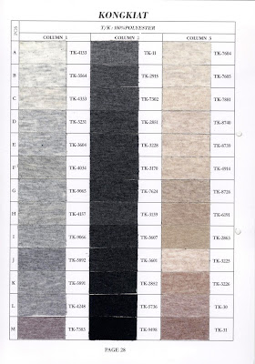 T/C : 35% COTTON + 65% POLYESTER