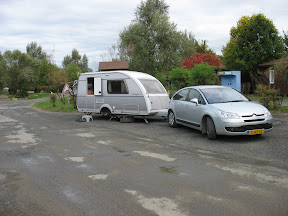 Net voor de uitgang konden we mooi staan.